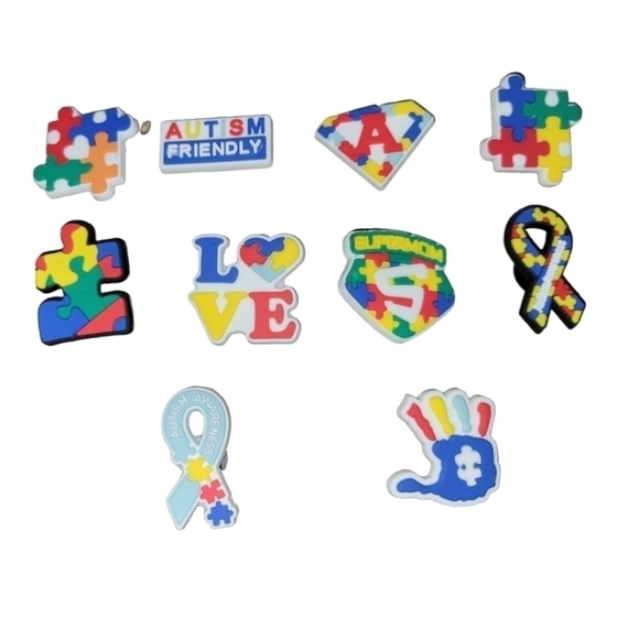 Autism Awareness Croc Charms‎ - Picture 1 of 1